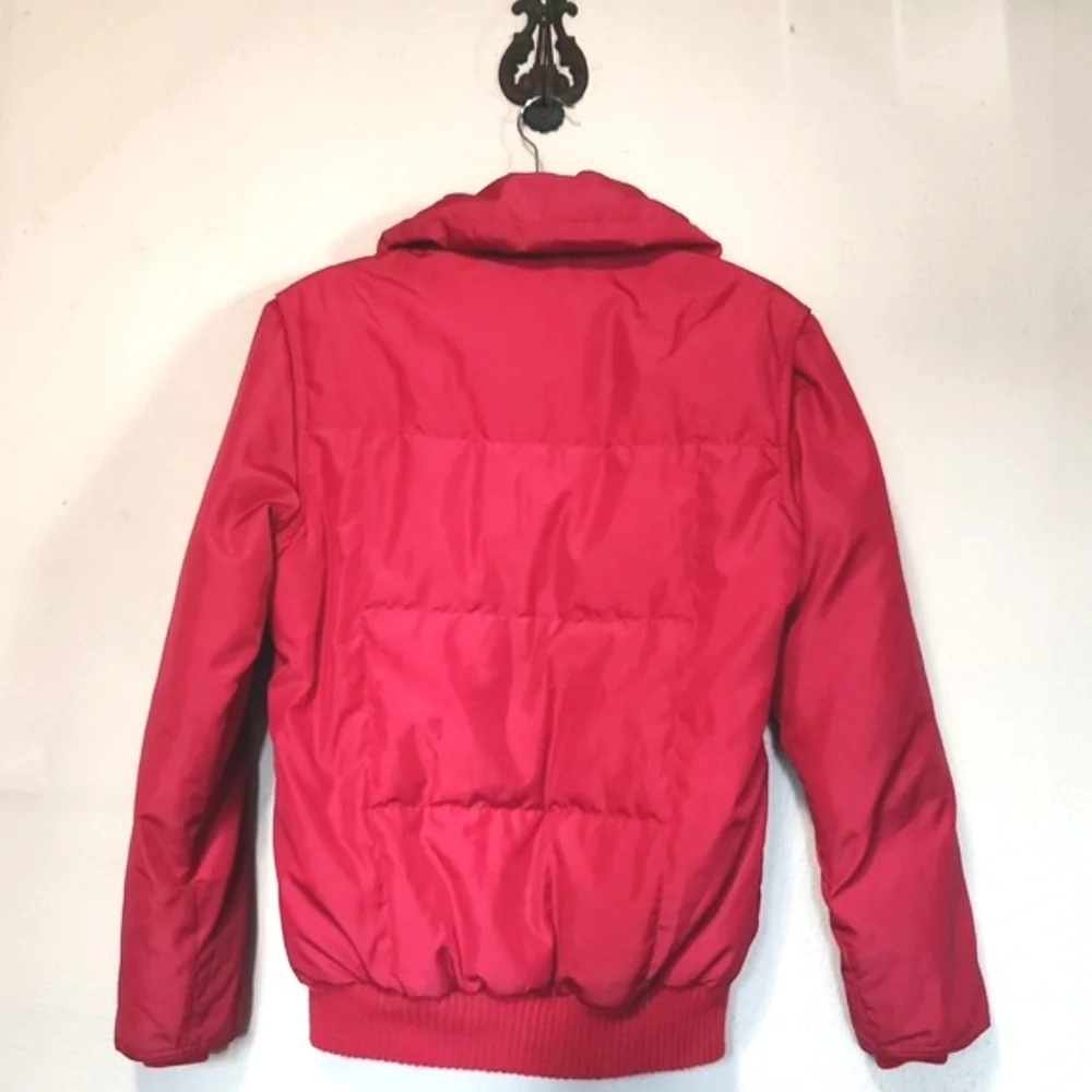 Serac Vintage Down Filled Puffer Ski Jacket Red Size 38 - Picture 10 of 12